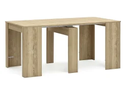 Mesa consola extensible en roble canadian 50-235x90 cm Denis Roble Canadian