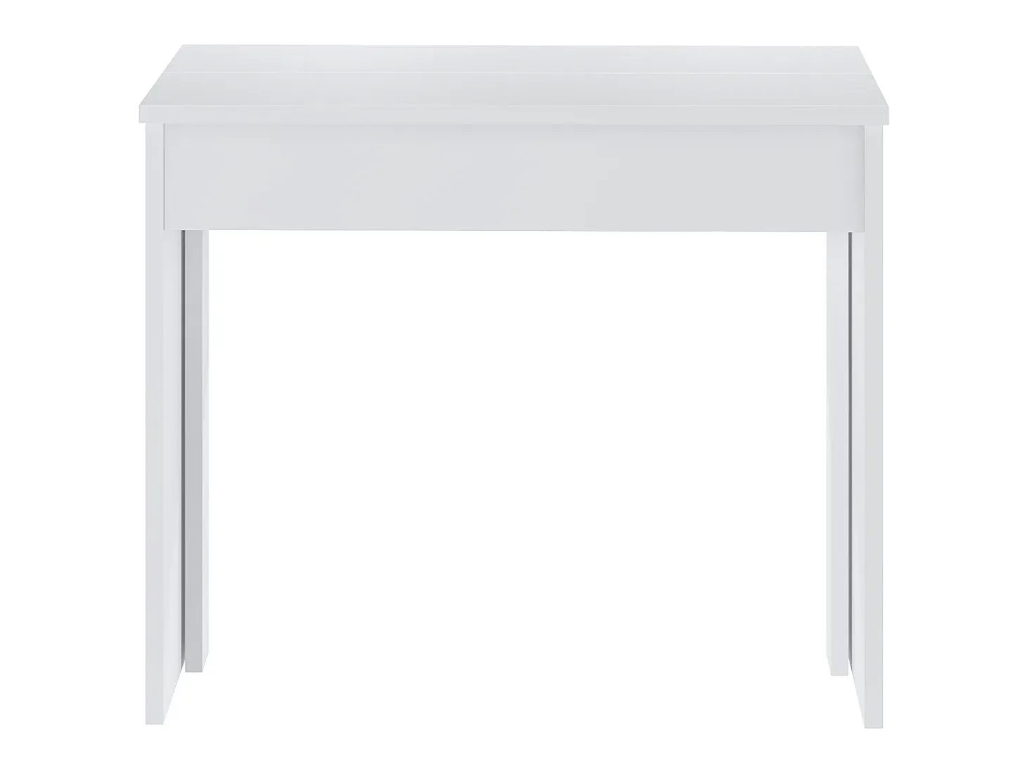 Mesa consola extensible para 12 cubiertos - 6 extensiones - Blanco - ONEGA