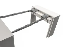 Mesa consola extensible para 12 cubiertos - 6 extensiones - Blanco - ONEGA