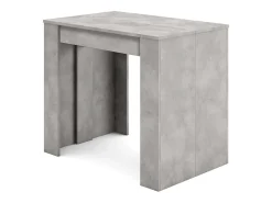 Mesa Consola extensible, 222x90x77cm, Para 10 comensales, Comedor y cocina, Cemento