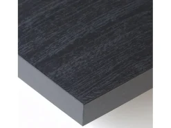 Mesa Consola extensible, 180x90x73cm, Para 8 comensales, Patas madera maciza, Negro