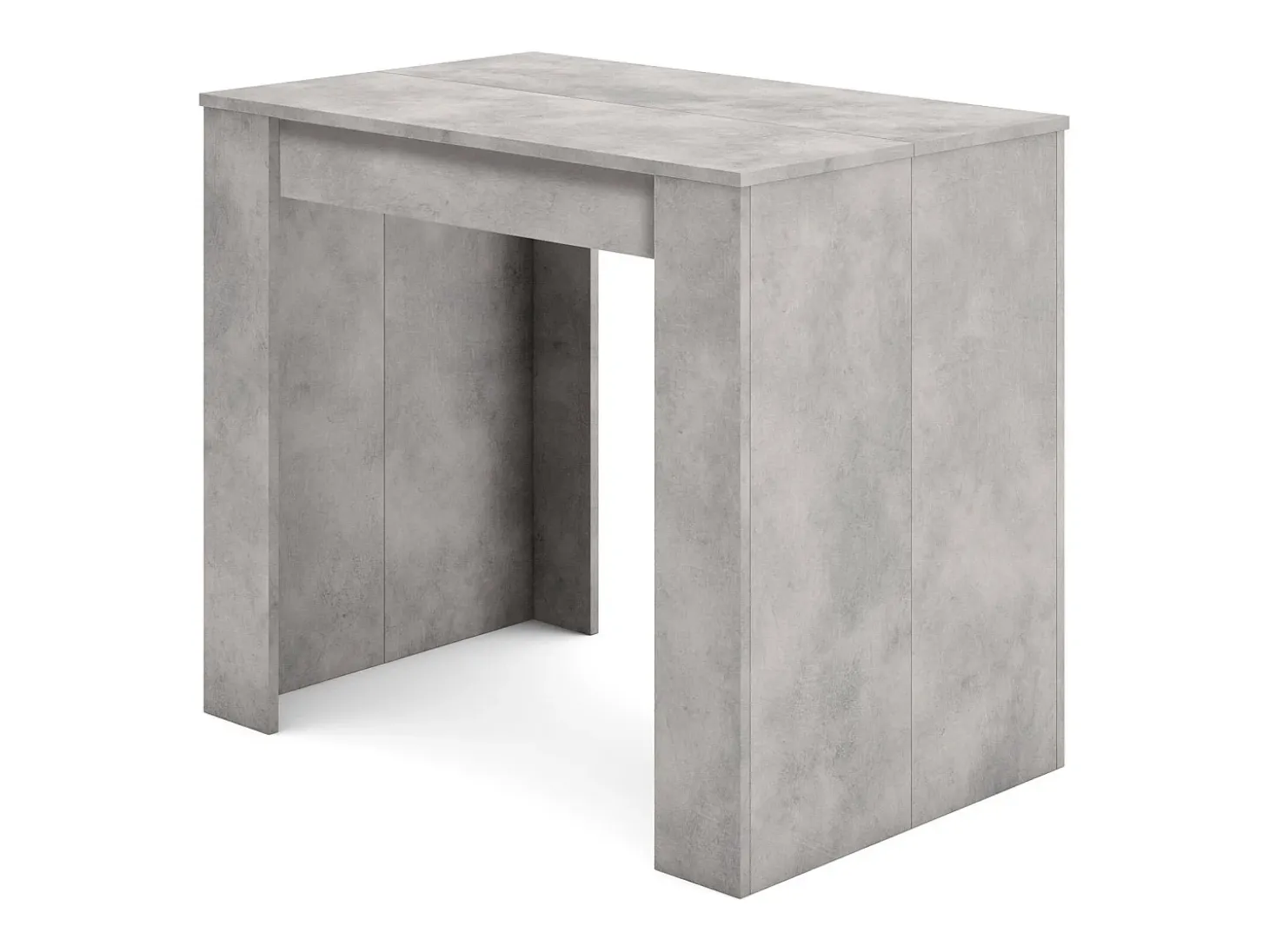 Mesa Consola extensible, 160x90x77cm, Para 8 comensales, Comedor y cocina, Cemento