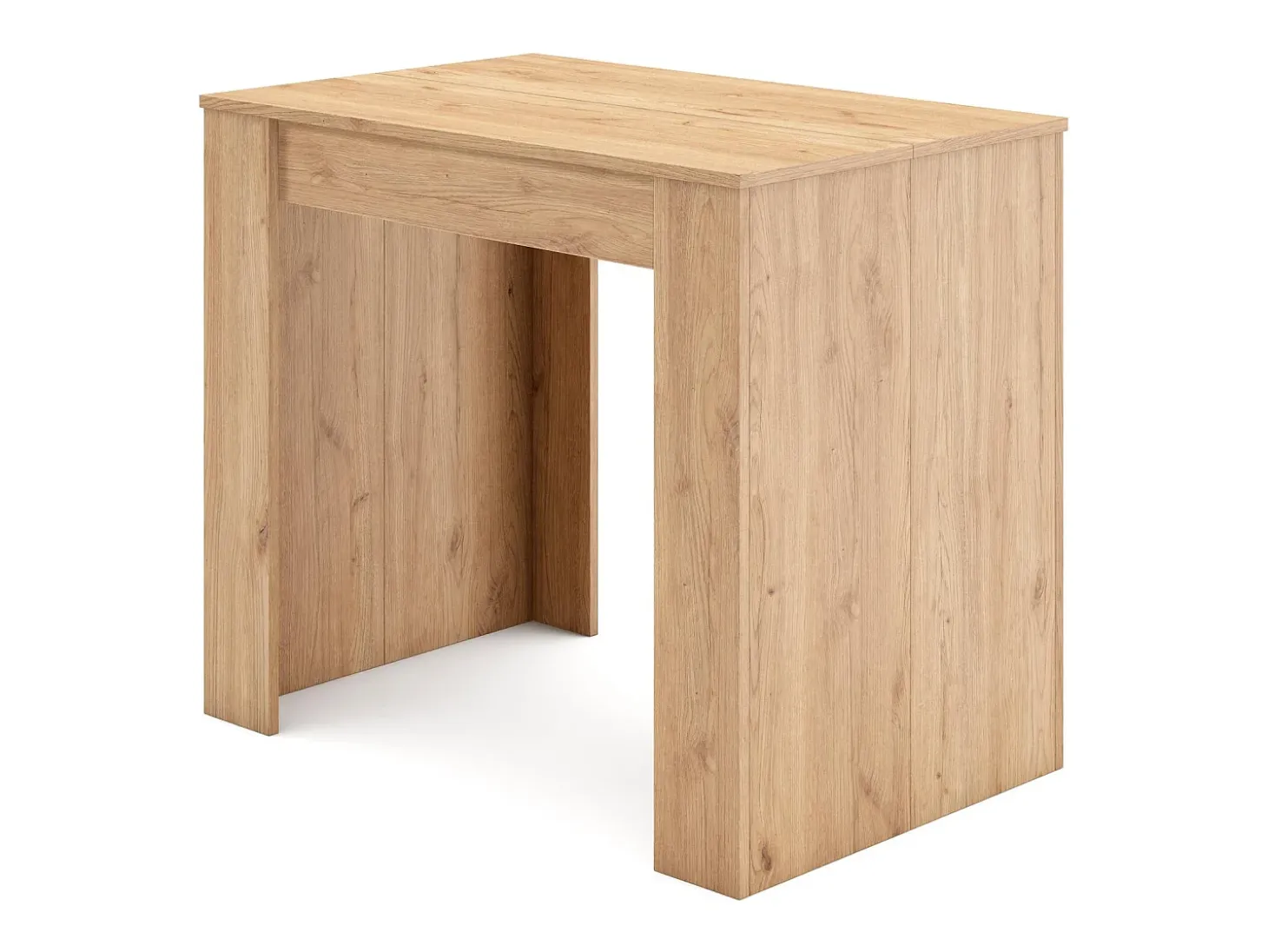 Mesa Consola extensible, 180x90x77cm, Para 8 comensales, Comedor y cocina, Roble