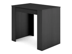 Mesa Consola extensible, 180x90x77cm, Para 8 comensales, Comedor y cocina, Negro