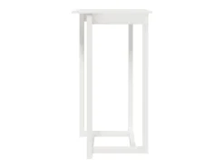 Mesa de bar blanca 60x60x110 cm Madera maciza de pino