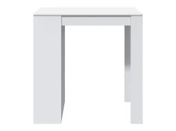 Mesa de bar blanca 102x70x103,5 cm madera de ingeniería