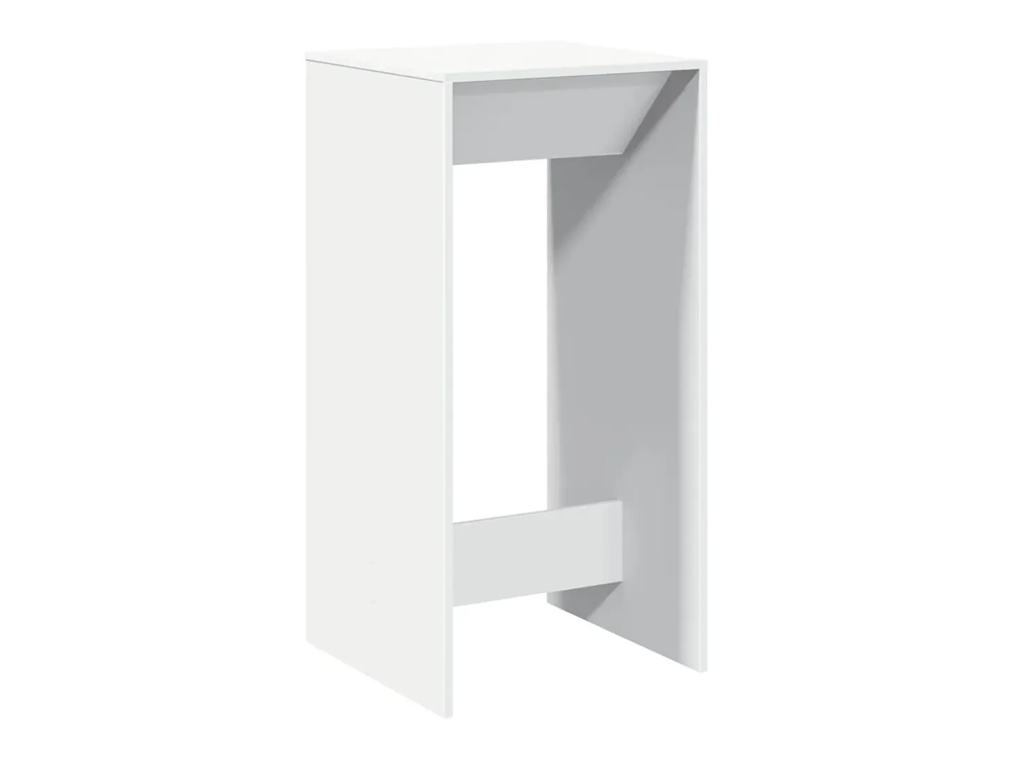 Mesa de bar blanca 51x50x103,5 cm madera de ingeniería