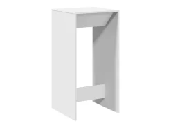 Mesa de bar blanca 51x50x103,5 cm madera de ingeniería
