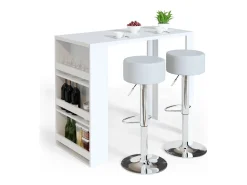 Mesa de bar blanco 57x117x106