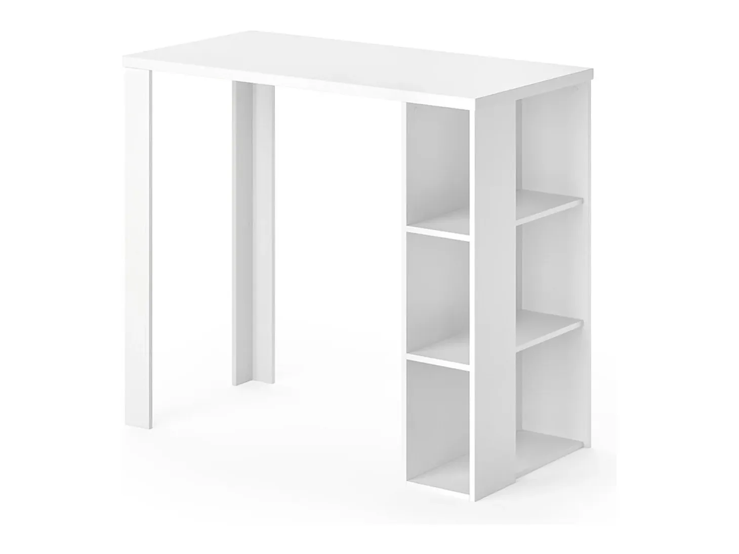 Mesa de bar blanco 120x60x105.6 noel