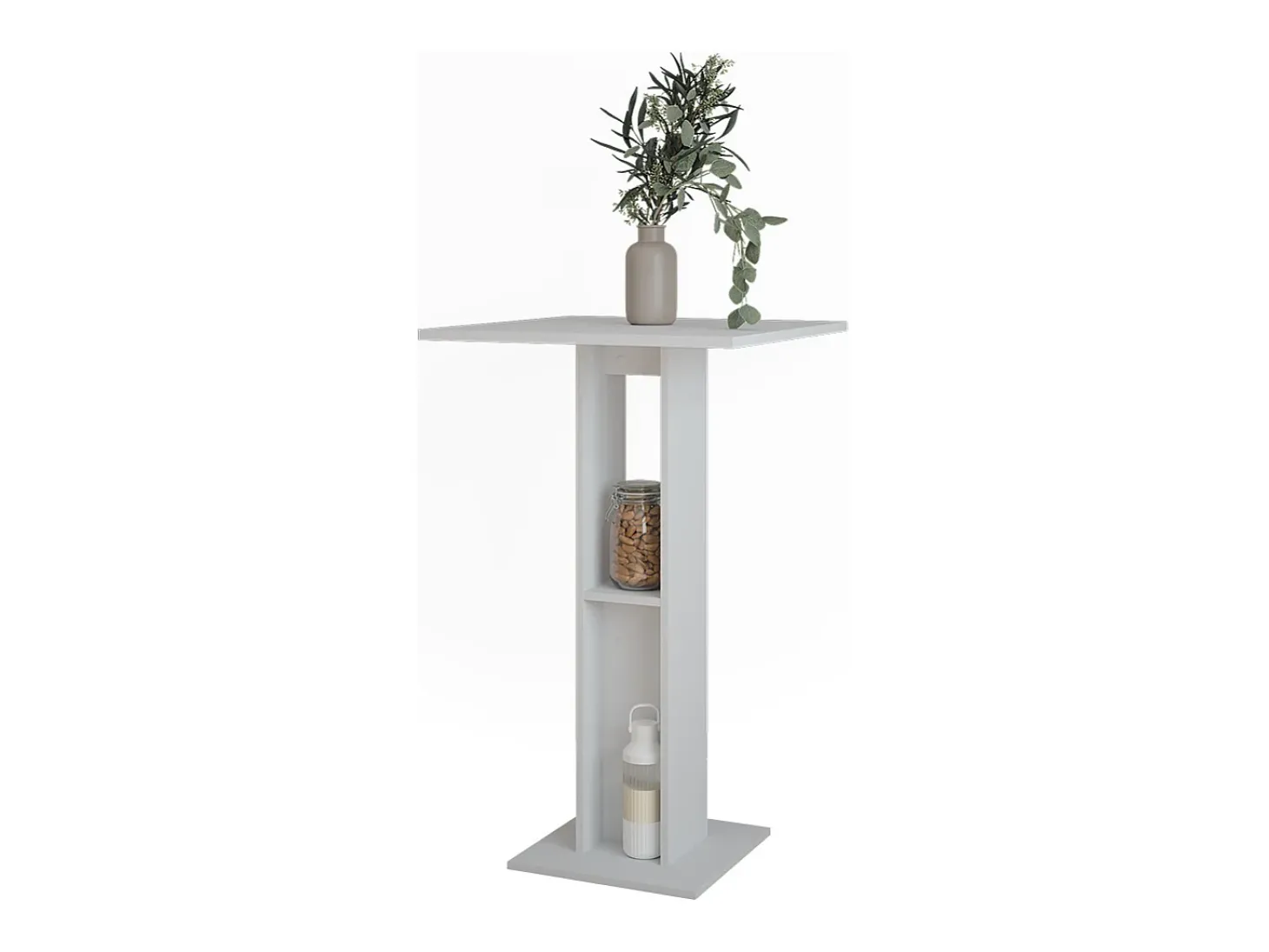 Mesa de bar blanco 65x65x106 repose