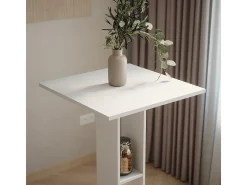 Mesa de bar blanco 65x65x106 repose