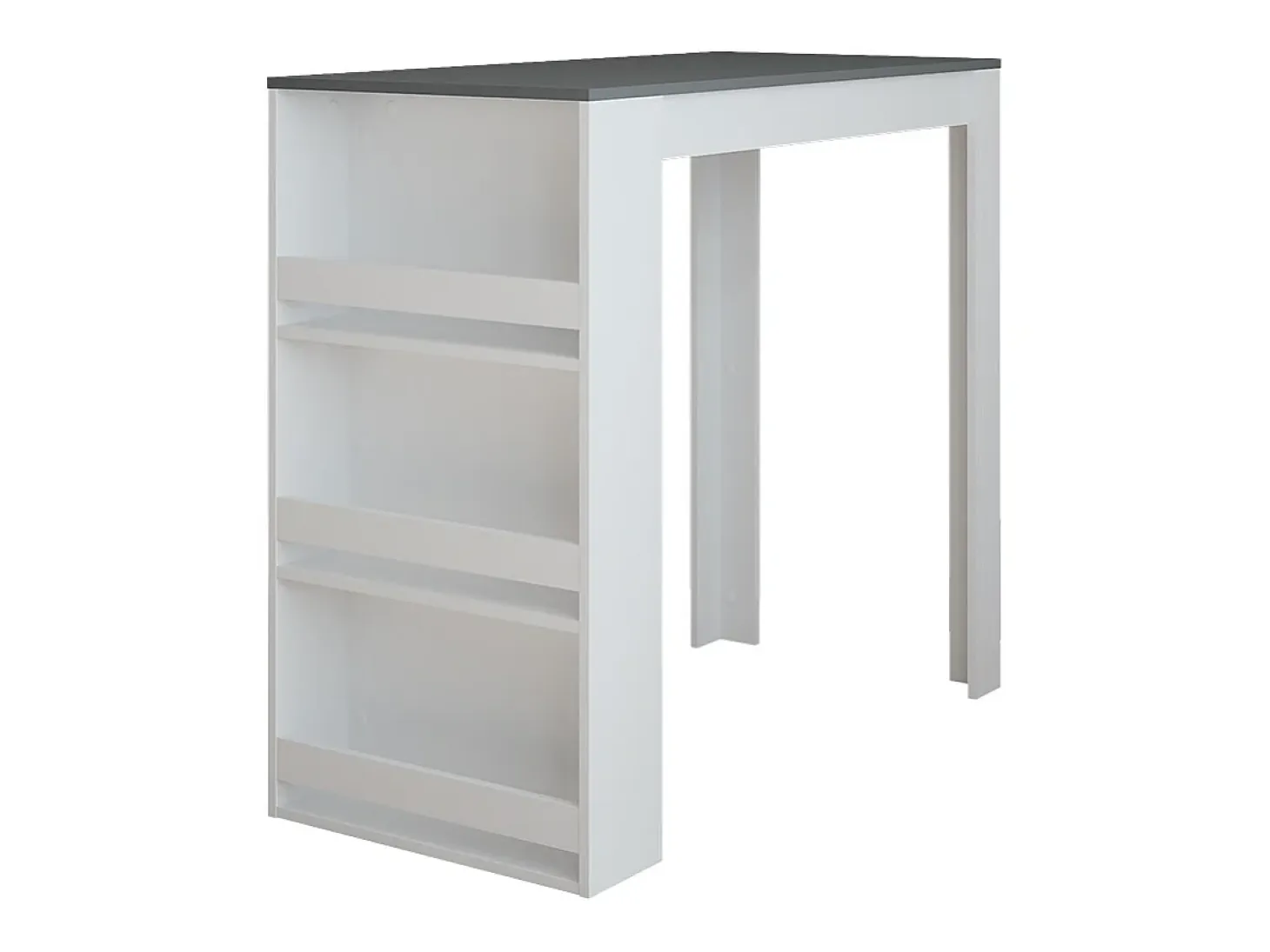 Mesa de bar blanco/antracita 57x117x106 repose