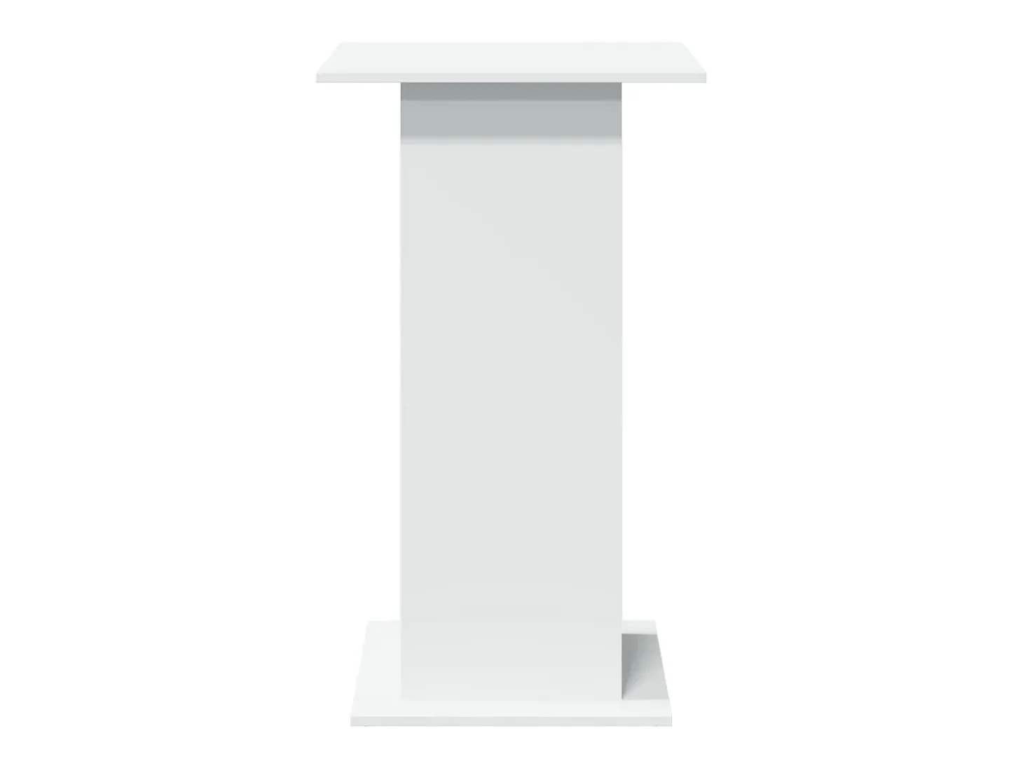 Mesa de bar con almacenaje blanca 60x60x102cm madera de ingeniería