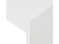 Mesa de bar con estante Blanco 110x50x103 cm