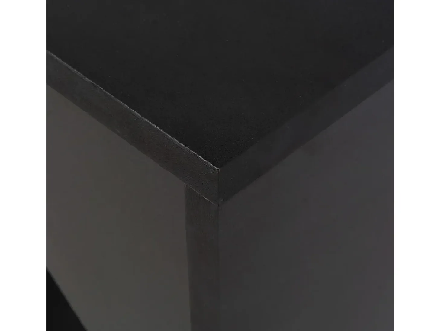 Mesa de bar con estante extraíble Negra 138x39x110 cm