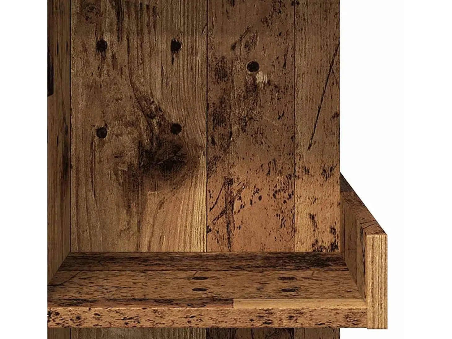 Mesa de bar con estante madera envejecida 100x48x101,5 cm
