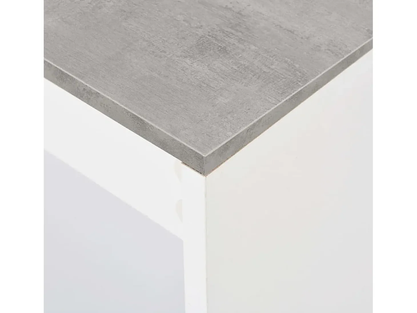 Mesa de bar con estantería blanco 110x50x103 cm