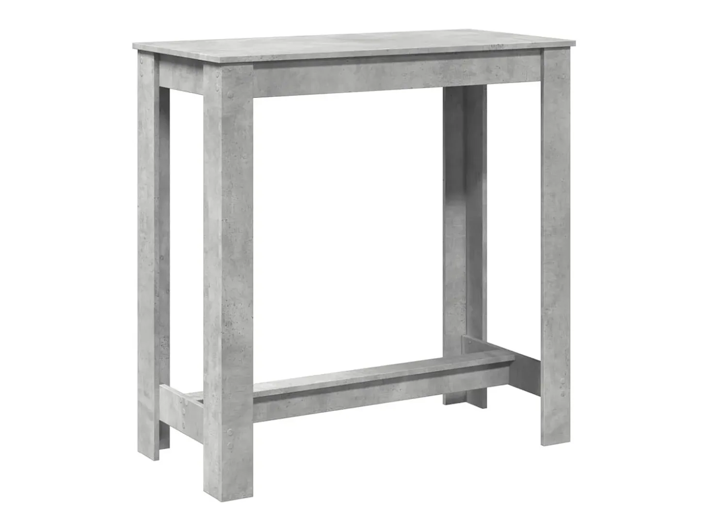 Mesa de bar de hormigón gris 102x50x103,5 cm madera de ingeniería