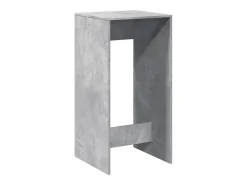 Mesa de bar de hormigón gris 51x50x103,5 cm madera de ingeniería