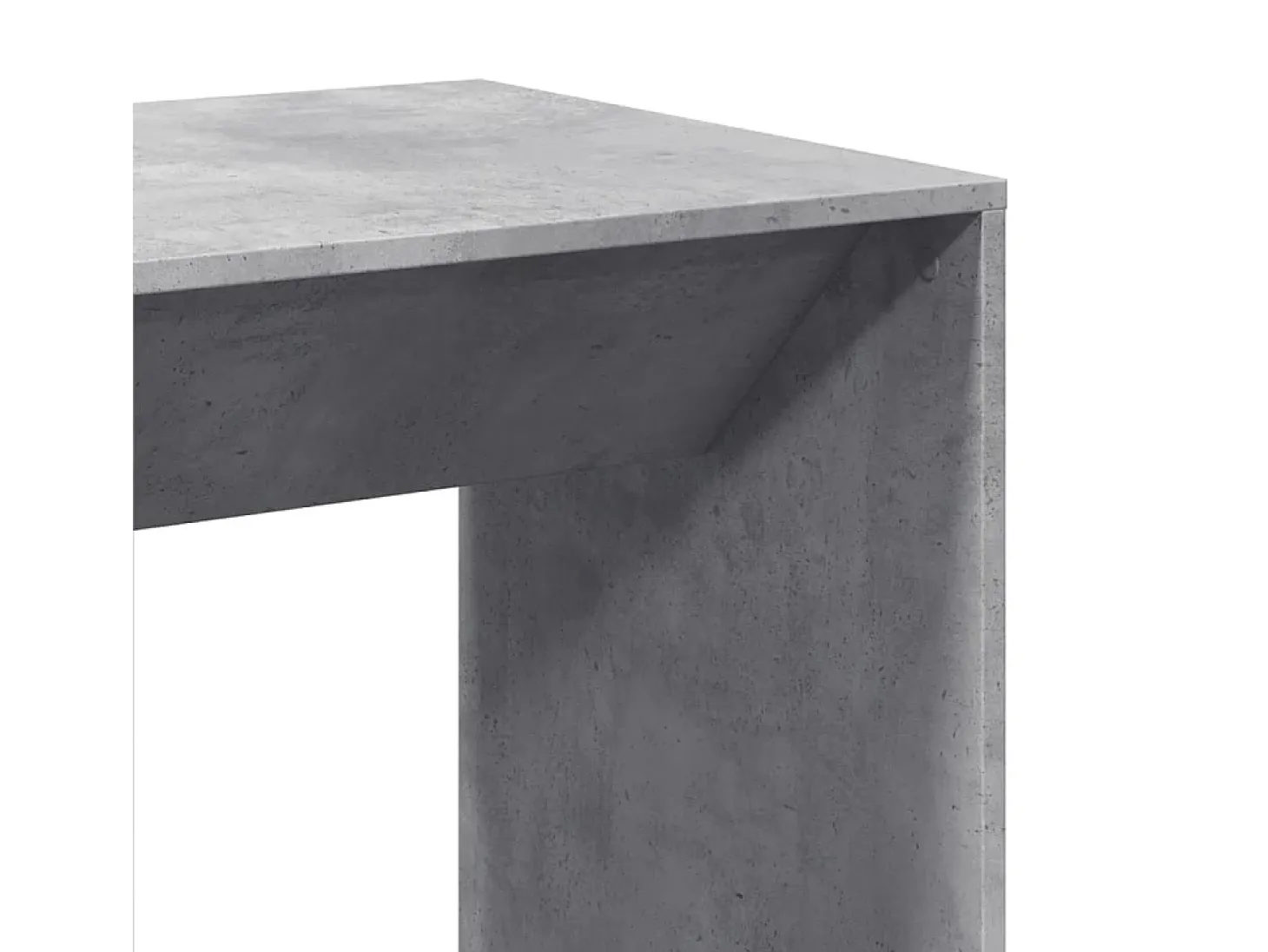 Mesa de bar de hormigón gris 51x50x103,5 cm madera de ingeniería