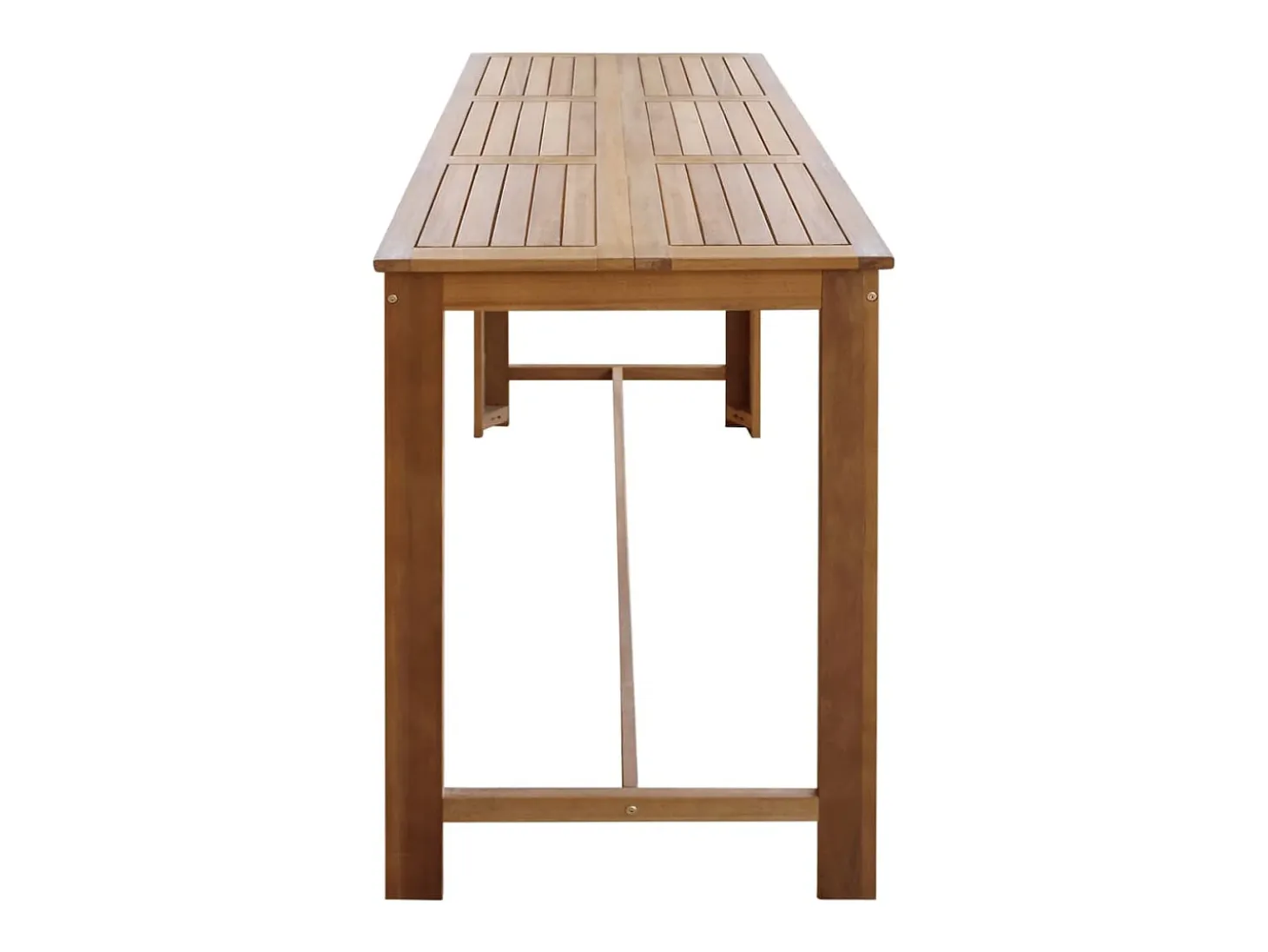 Mesa de bar de madera de acacia maciza 150x70x105 cm