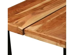 Mesa de bar de madera maciza de acacia 150x70x107 cm ES385013