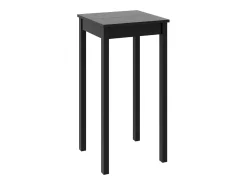 Mesa de bar de MDF negro 55x55x107 cm