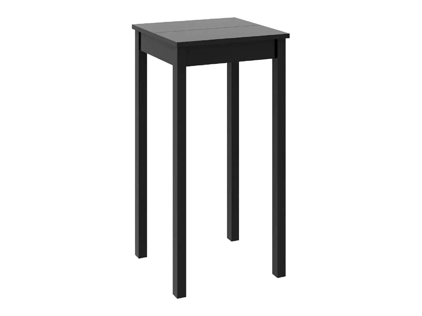 Mesa de bar de MDF negro 55x55x107 cm