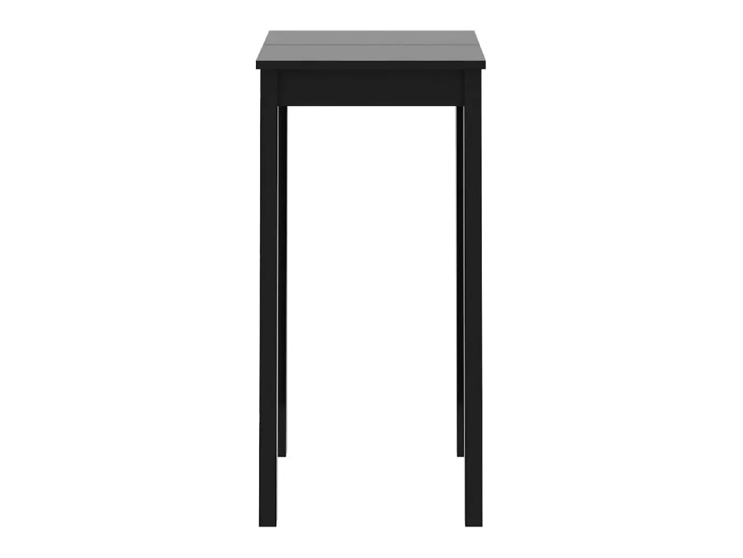Mesa de bar de MDF negro 55x55x107 cm