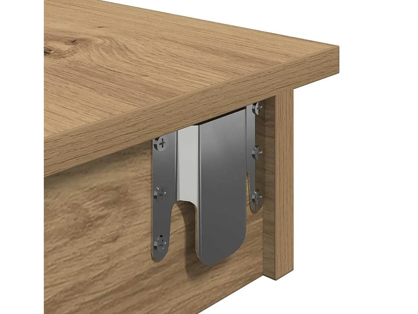 Mesa de bar de pared contrachapada roble artisan 102x45x103,5cm