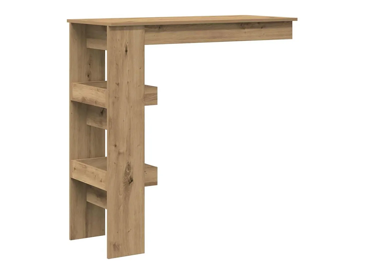 Mesa de bar de pared contrachapada roble artisan 102x45x103,5cm
