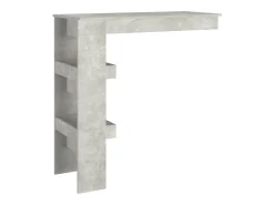 Mesa de bar de pared madera contrachapada gris 102x45x103,5cm ES834851