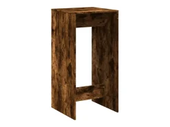 Mesa de bar de roble ahumado 51x50x103,5 cm madera de ingeniería