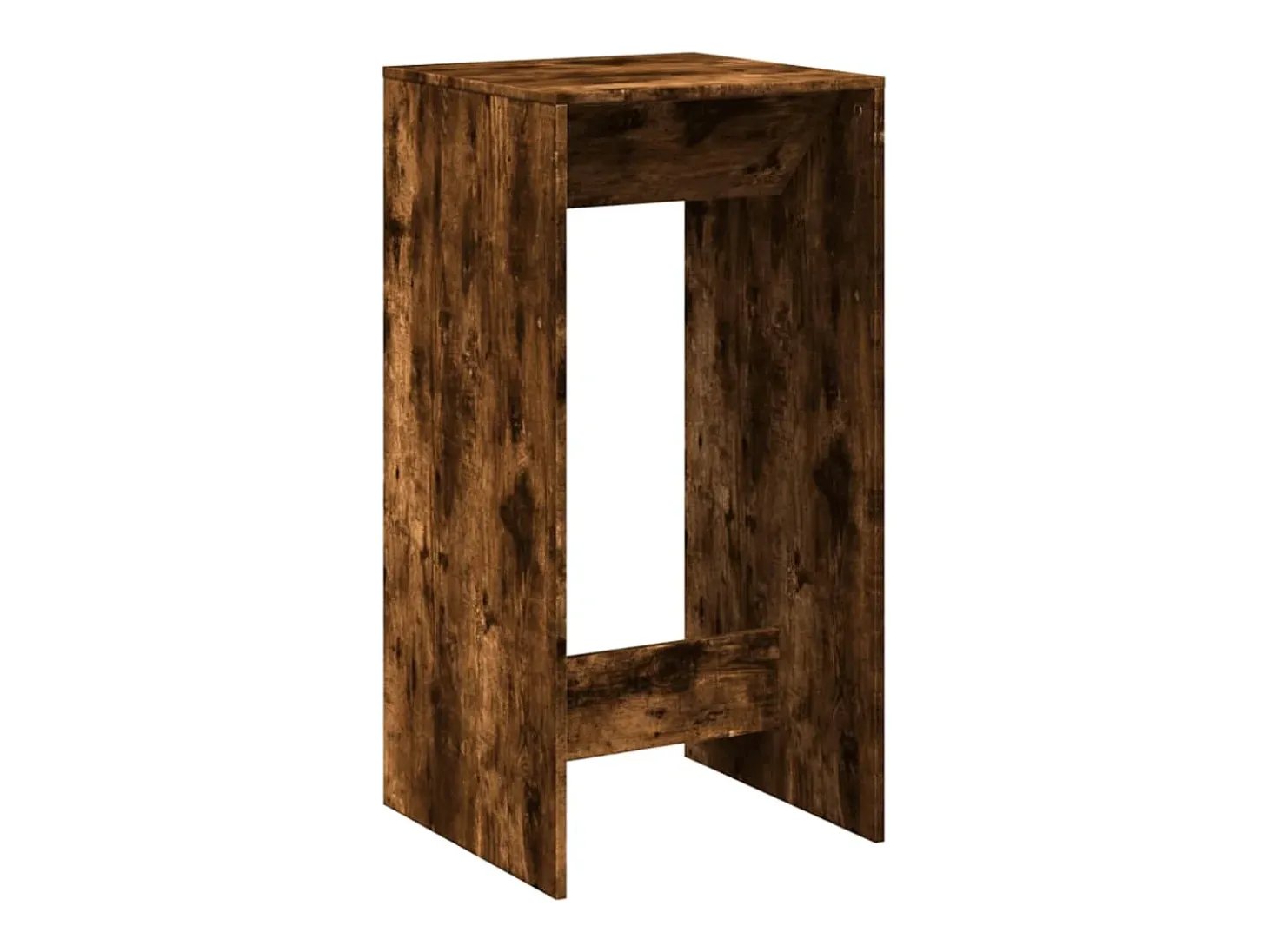 Mesa de bar de roble ahumado 51x50x103,5 cm madera de ingeniería