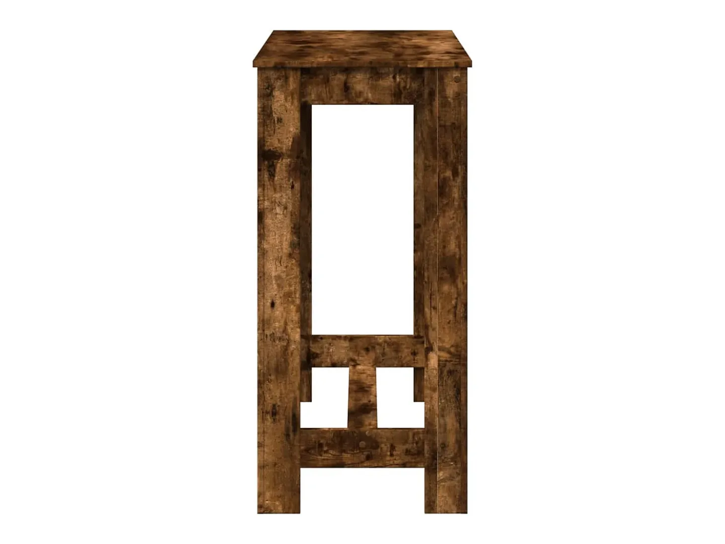Mesa de bar de roble ahumado 102x50x103,5 cm madera de ingeniería