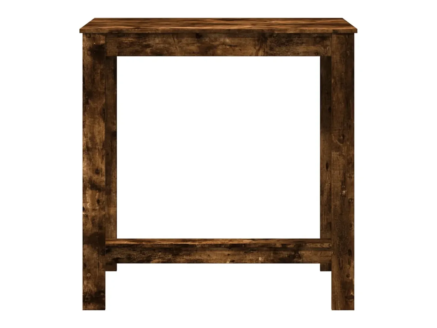Mesa de bar de roble ahumado 102x50x103,5 cm madera de ingeniería