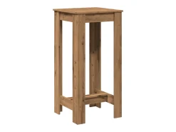 Mesa de bar de roble artesanal 51x50x103,5 cm madera de ingeniería