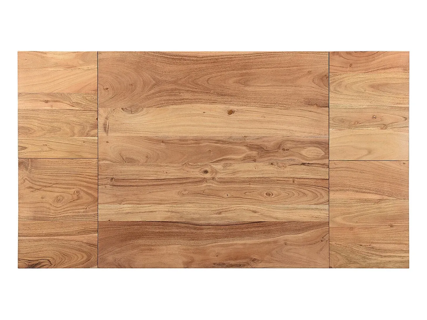 Mesa de bar extensible en acacia y metal L80-135 cm TRAP