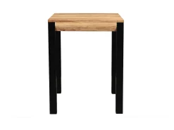 Mesa de bar extensible en acacia y metal L80-135 cm TRAP