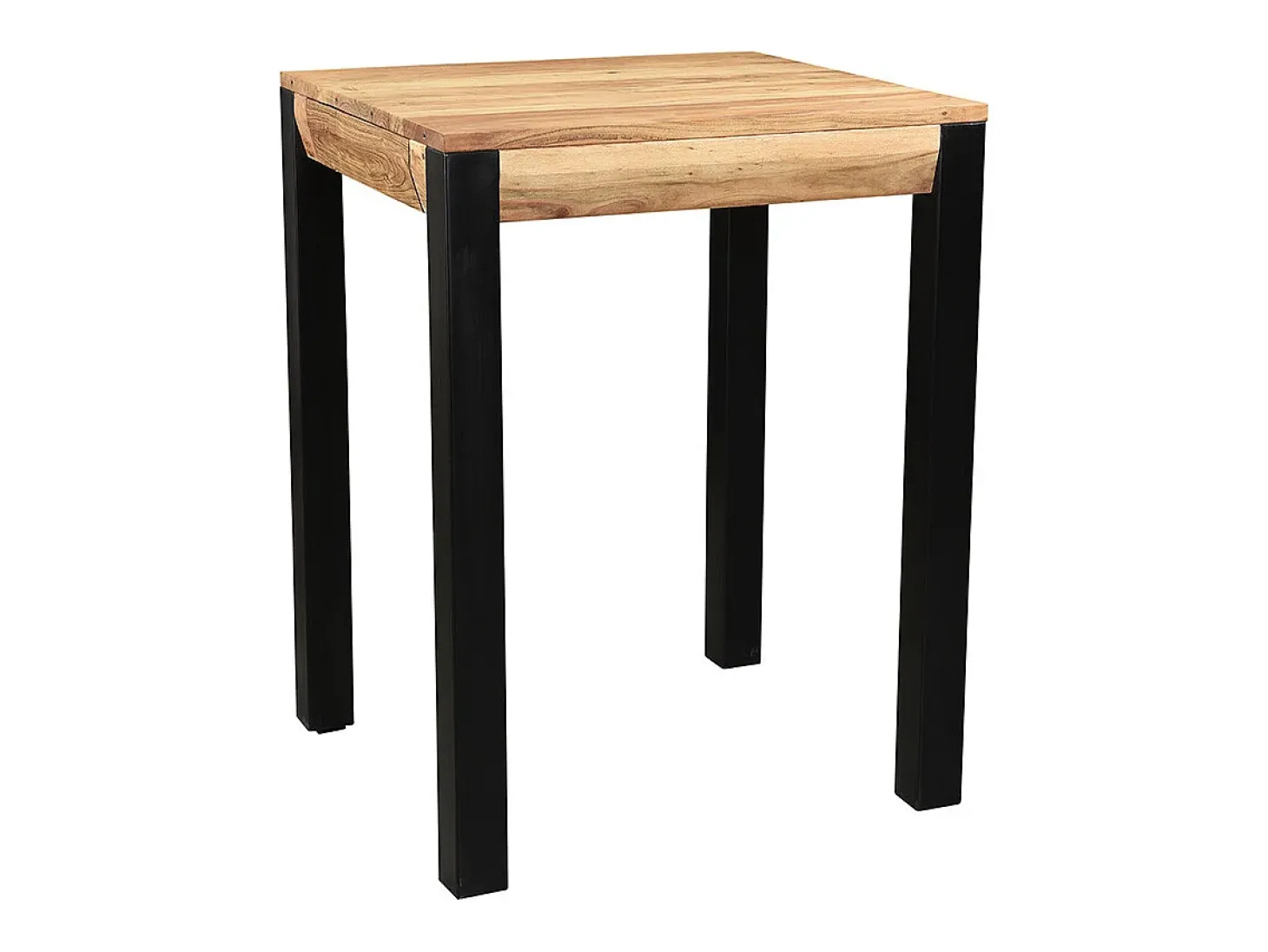 Mesa de bar extensible en acacia y metal L80-135 cm TRAP