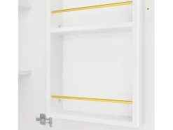 Mesa de bar giratoria con 3 puertas, isla de cocina con almacenaje - tablero extensible (138-204)x39x102 cm - blanco