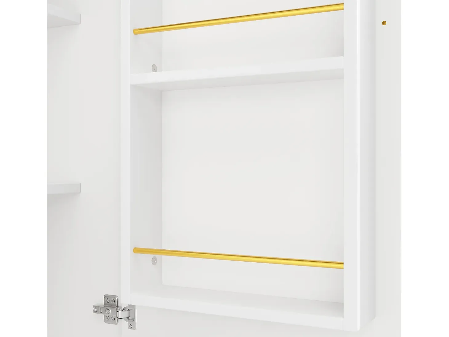 Mesa de bar giratoria con 3 puertas, isla de cocina con almacenaje - tablero extensible (138-204)x39x102 cm - blanco