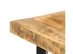 Mesa de bar madera maciza de mango rugosa 150x70x107 cm