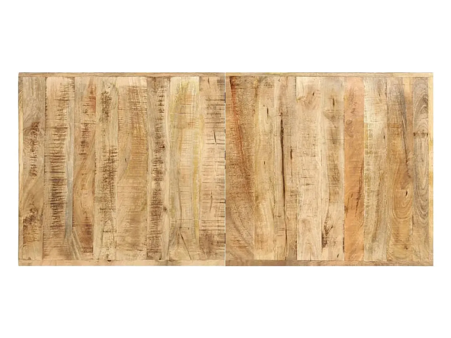 Mesa de bar madera maciza de mango rugosa 150x70x107 cm