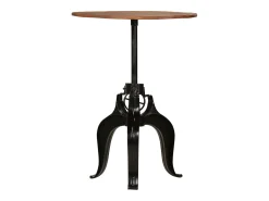 Mesa de bar madera maciza reciclada 75x(76-110) cm ES523861