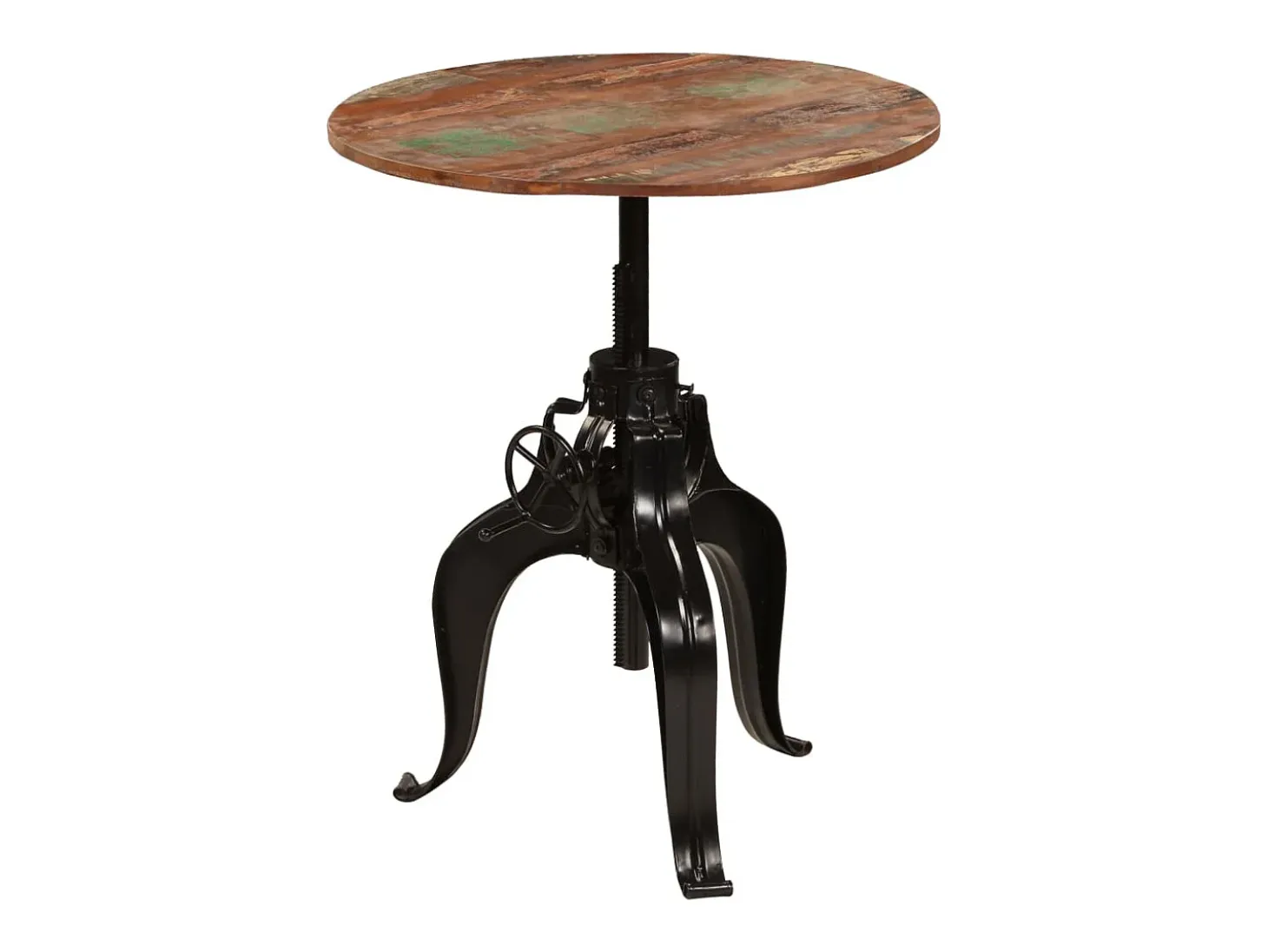 Mesa de bar madera maciza reciclada 75x(76-110) cm ES523861