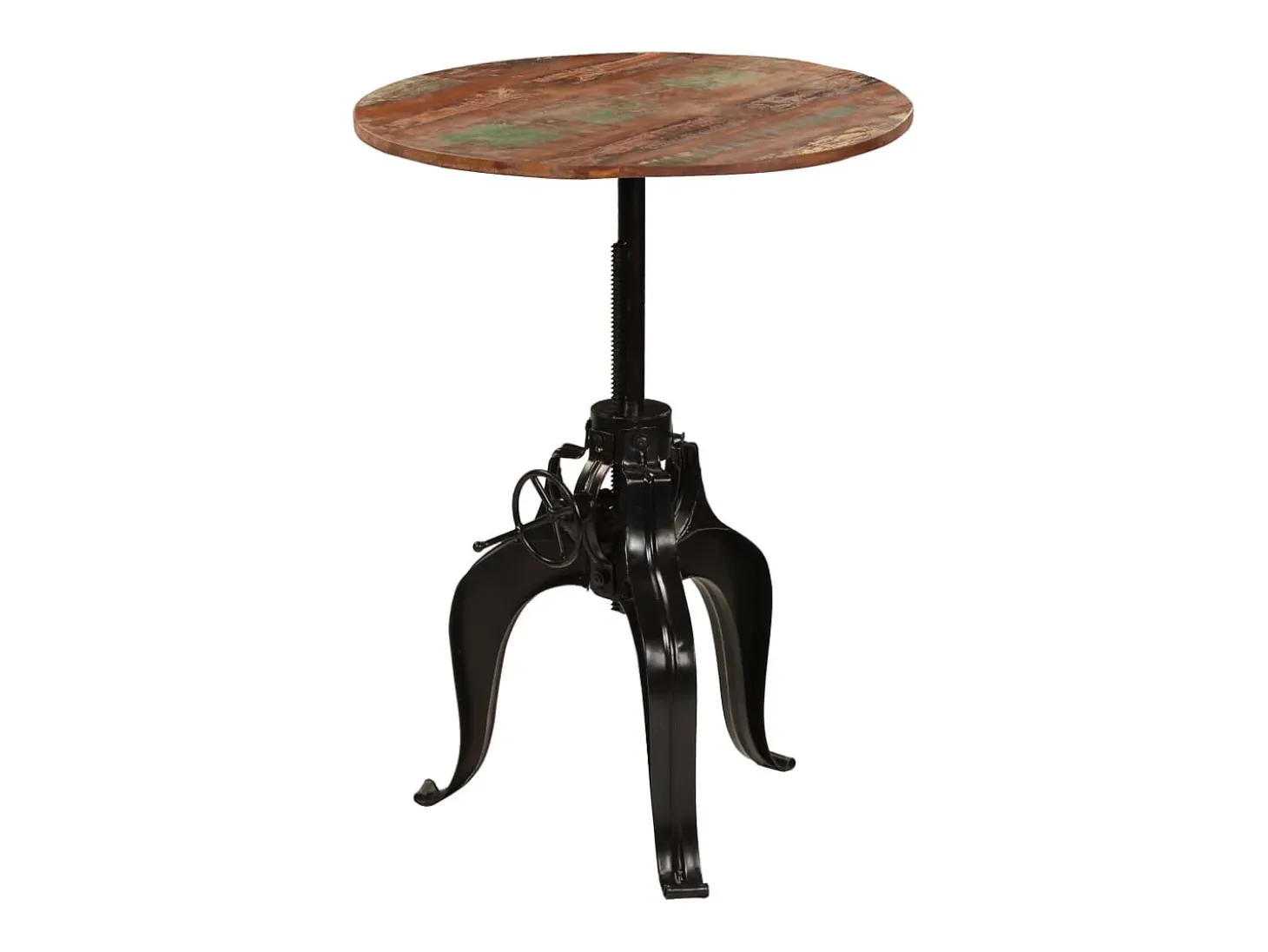 Mesa de bar madera maciza reciclada 75x(76-110) cm ES523861