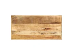 Mesa de bar madera maciza de mango rugosa 120x58x107 cm ES138210