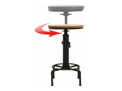 Mesa de bar MCW-N23, naturaleza